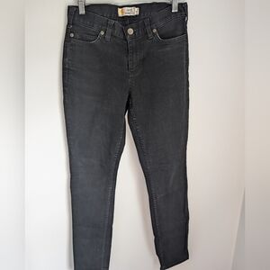 Carhartt Women's Black Slim Fit Straight Leg Jeans Size 2 Or 28/29